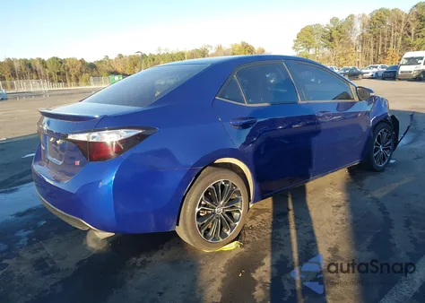 2016 Toyota Corolla S Plus z USA, uszkodzony, nr VIN 2T1BURHEXGC608738
